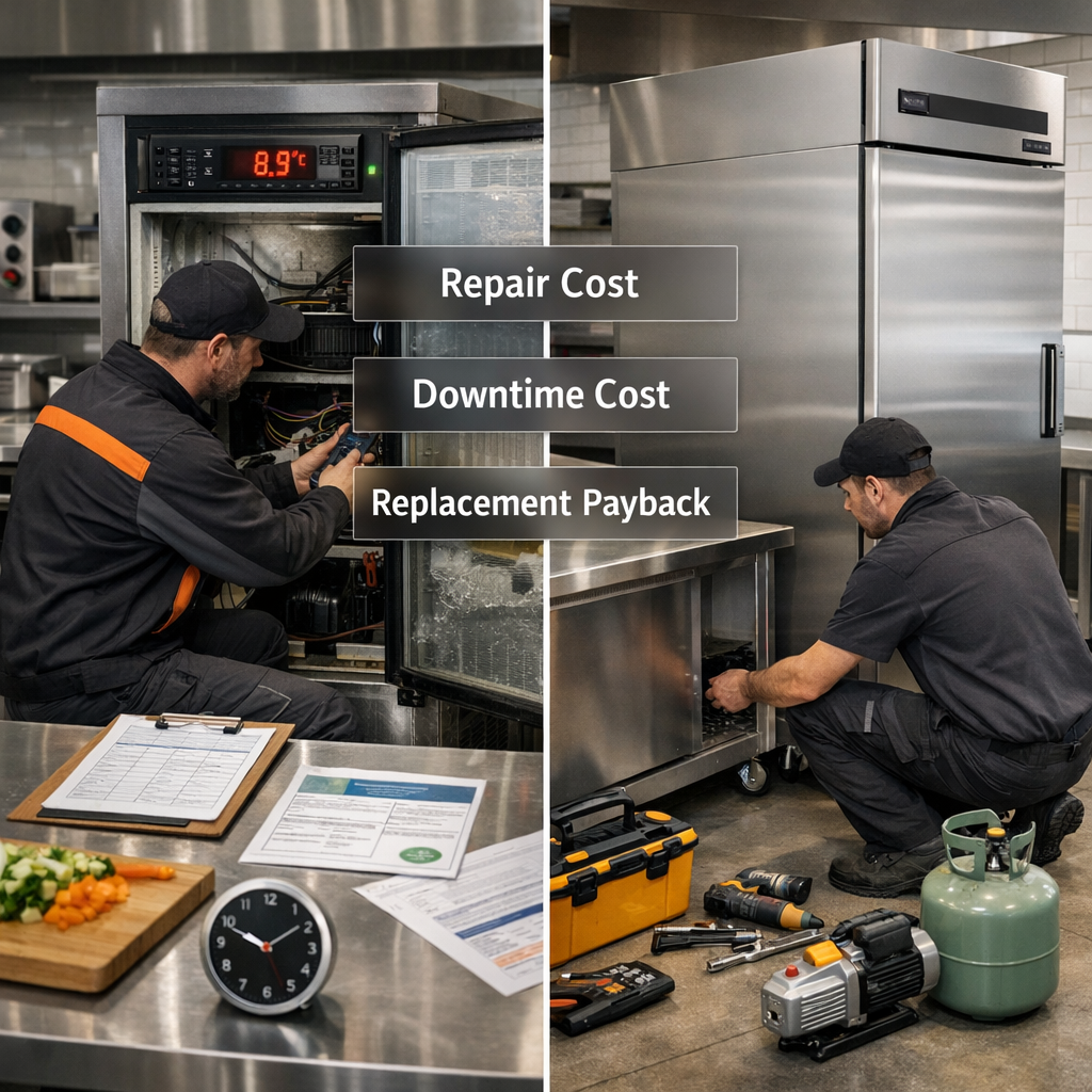 Commercial Refrigeration Repair vs Replacement UK: Costs, Downtime & ROI (2026)
