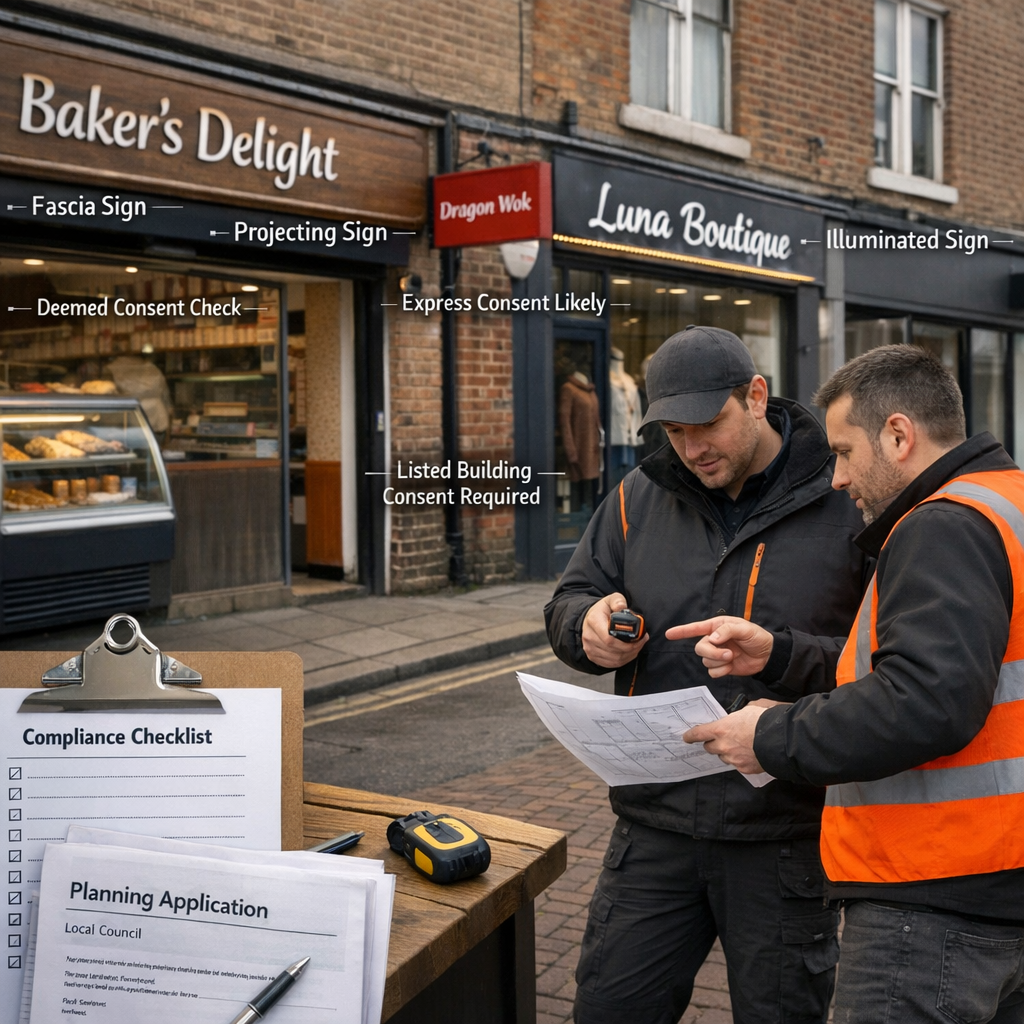 External Signage Regulations UK: England Rules, Wales & Scotland Differences for Shop Owners