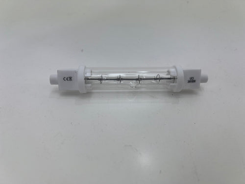 118mm 300W Infrared Linear Halogen R7s Jacketed Catering Heat Lamp - Norgroup