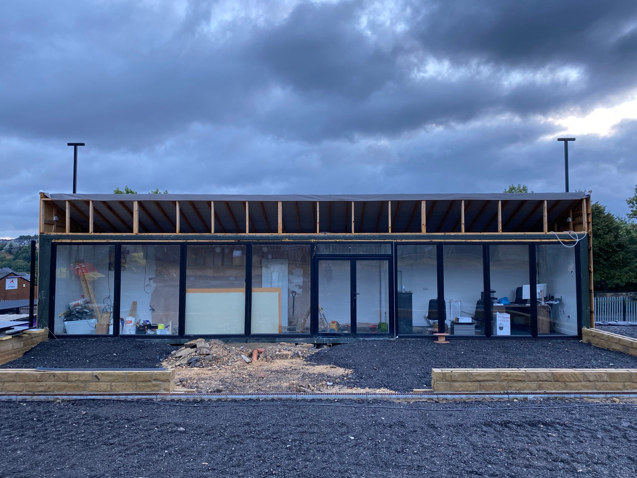 Cha Cha Adda Container Restaurant and Shisha Lounge Development before, photo pair 1