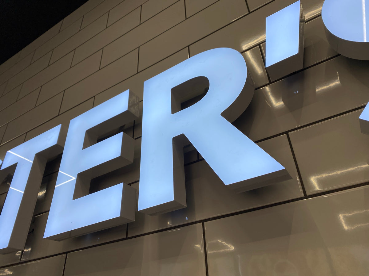 30mm Acrylic Illuminated Letters example