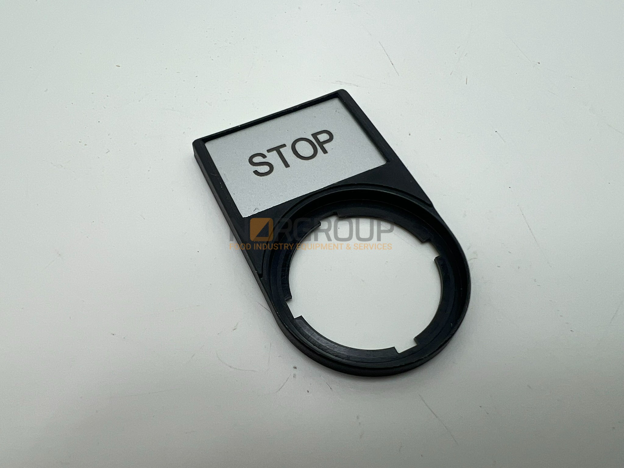 Legend - 22mm Button - "Stop"
