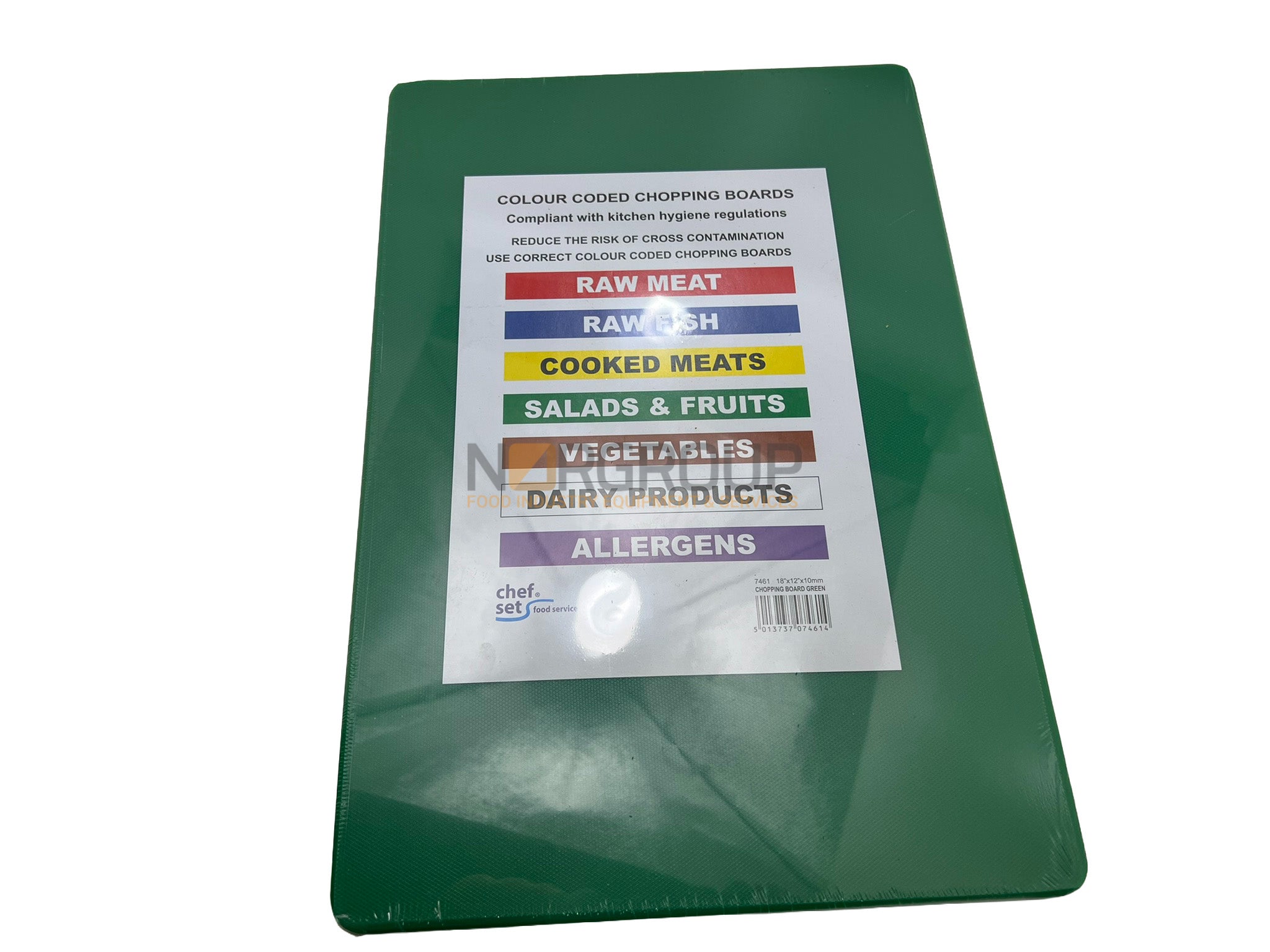 NGP-3544-LOW-NOR-GRE low-density-chopping-board-450mmx300mmx10mm - Norgroup