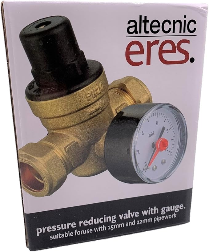 Pressure Reducing Valve with Gauge for 15mm and 22mm ER - PRV1522 - Norgroup