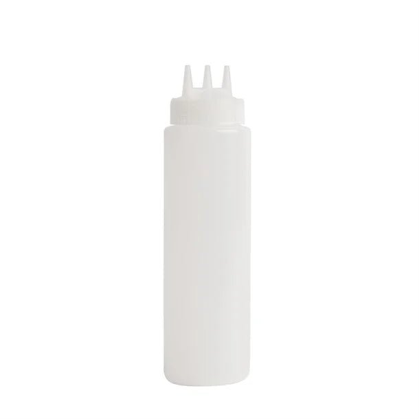 Vogue Clear 3 Nozzle Squeeze Bottle 36oz 908ml - Norgroup