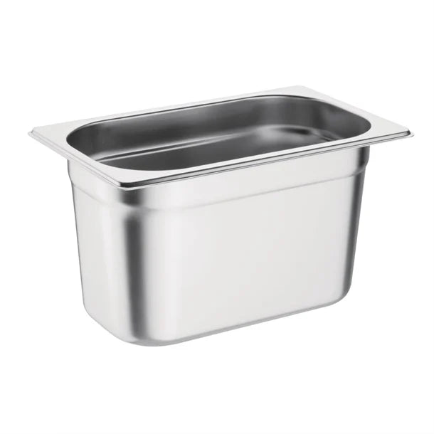 Vogue Stainless Steel 1/4 Gastronorm Tray 150mm - Norgroup