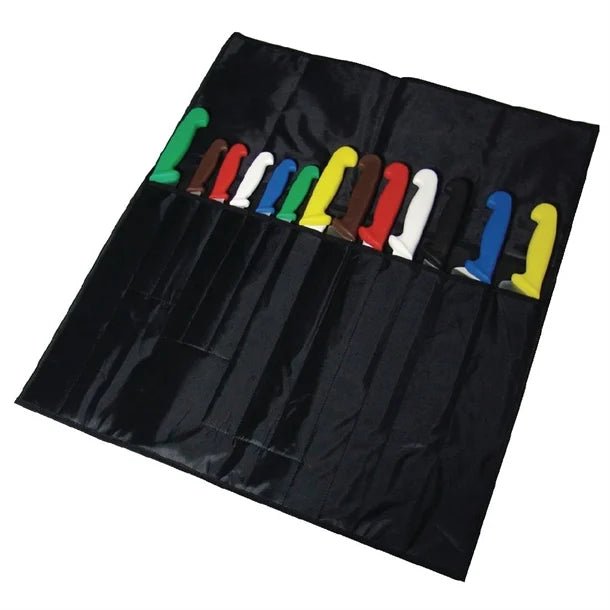 Vogue Nylon Knife Roll Bag 13 Slots - Silver - Norgroup